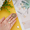 Beebeecraft 10Pcs Bee Brass Stud Earring Findings DIY-BBC0001-35-3