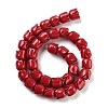 Synthetic Coral Flower Rose Beads Strands CORA-U001-01B-03-2