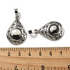 Natural Zebra Jasper Pendants G-Q158-05P-02-3