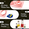 2Pcs 2 Style Trapezoid & Rectangle & Teardrop & Square ABS Plastic Plasticine Tools DIY-TA0005-58-4