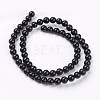 Natural Black Onyx Beads Strands LS-G-H1567-6MM-2