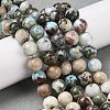 Natural Larimar Beads Strands G-P524-A02-03-2