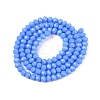 Opaque Solid Color Imitation Jade Glass Beads Strands EGLA-A044-P4mm-D17-2