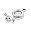 Non-Tarnish 201 Stainless Steel Toggle Clasps STAS-N099-21-3