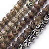 Tibetan Style dZi Beads G-G039-8mm-M-1