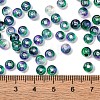 3/0 Baking Paint Transparent Colours Glass Round Beads SEED-L011-13A-07-4