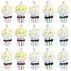 30Pcs Popcorn Resin Pendants RESI-SC0006-80-1