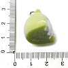 Flocky Animal Resin Pendants X-FIND-S001-03F-3
