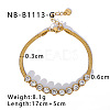 304 Stainless Steel Pave Clear Cubic Zirconia Tennis Bracelets WGF0689-01-1