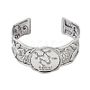 Constellation Alloy Open Cuff Bangles for Women Men LS-BJEW-C064-01AS-06-2