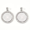 Alloy Pendant Cabochon Settings Y-PALLOY-S107-005P-RS-1