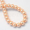 Baking Paint Pearlized Glass Pearl Round Bead Strands HY-Q003-4mm-18-4