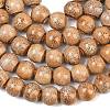 Handmade Fancy Antique Glazed Porcelain Ceramic Round Beads Strands X-PORC-L019-13mm-06-2