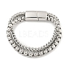 Tarnish Resistant 201 Stainless Steel Multi-Strand Chains Bracelets BJEW-F473-05P-01-1