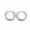 Tarnish Resistant 202 Stainless Steel Huggie Hoop Earrings A-EJEW-F111-14mm-P-1