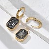 Ion Plating(IP) 304 Stainless Steel Hoop Earring Hand Polished EJEW-C017-06G-02-3
