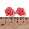 Synthetic Coral 3D Flower Rose Beads CORA-A005-14mm-20-3