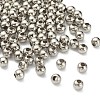 304 Stainless Steel Hollow Round Seamed Beads STAS-R032-3mm-1