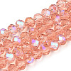 Electroplate Glass Beads Strands EGLA-A034-T2mm-L24-1