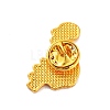 Golden Alloy Enamel Brooches JEWB-K021-03G-G-2