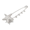 Starfish 304 Stainless Steel Safety Pins Brooch Findings SA-CBAB767-06C-P-2