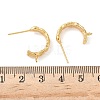 Brass Stud Earring Findings KK-C099-17G-3