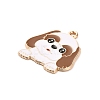 Animal Puppy Alloy Enamel Pendants FIND-V001-03G-05-2