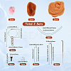 2 Sets Cat Needle Felting Kit DIY-SC0030-17A-2