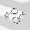 Brass Cherry Hoop Earrings EJEW-M077-19P-03-2