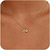 Brass Initial and Heart Pendant Necklaces for Women FS-WG01F32-02-1