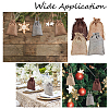 32Pcs 4 Colors Polyester Imitation Burlap Packing Pouches Drawstring Bags ABAG-PH0001-24-3