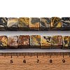 Natural Map Stone Beads Strands G-T139-8x8-45B-5