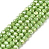 Electroplate Glass Beads Strands EGLA-A044-P3mm-B30-1