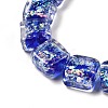 Handmade Dichroic Foil Glass Beads Strands DICH-U001-07C-3