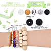 1 Set Mixed Style Acrylic Round Beads Sets SACR-PH0001-52D-2