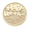 Christmas Series Wax Seal Brass Stamp Head AJEW-M037-01G-06-2