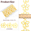 Flower Polyester Lace Trim Ribbon OCOR-WH20003-03A-04-2