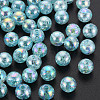 Transparent Crackle Acrylic Beads MACR-S373-66-L03-1