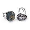 Adjustable Natural Rough Raw Indian Agate Finger Rings RJEW-F100-03P-2