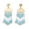 Brass Chandelier Earrings for Women EJEW-MZ00757-01-3