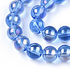 Electroplate Transparent Glass Beads Strands LS-GLAA-T032-T6mm-AB04-2