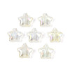 Transparent Spray Painted Glass Beads GLAA-R211-04-G04-1