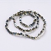 Electroplate Glass Beads Strands EGLA-J145-4mm-FP03-2