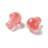 Synthetic Cherry Quartz Glass GuaSha Stone G-A205-26E-3