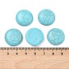 Craft Findings Dyed Synthetic Turquoise Flat Back Dome Cabochons LS-X-TURQ-S266-20mm-01-2