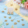 36Pcs 6 Styles Alloy Micro Pave Clear Cubic Zirconia Snowflake Pendants FIND-TA0009-86-8