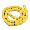 Opaque Solid Color Glass Beads Strands GLAA-R217-04-A01-2