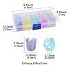 9 Colors Transparent Acrylic Beads Caps OACR-FS0001-72-4