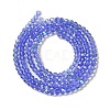 Electroplate Transparent Glass Beads Strands LS-EGLA-A035-T3mm-L14-2