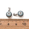 Brass Micro Pave Colorful Cubic Zirconia Charms CU-CBADD64-13P-3